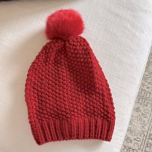 Mark & Graham Pom Pom beanie